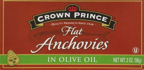 Buy Crown Prince Premium Flat Anchovies in Olive Oil, 5-2oz. Cans ...