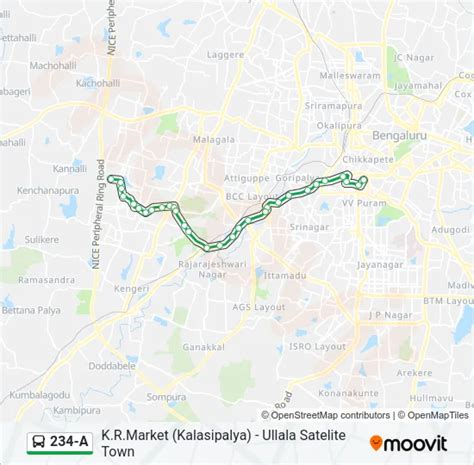 234A Route: Schedules, Stops & Maps - K.R.Market (Kalasipalya) (Updated)