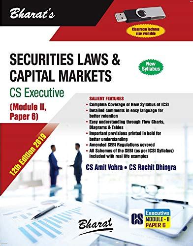 Capital Markets and Securities Laws (CS Exec. Module II : Paper 6) (New ...