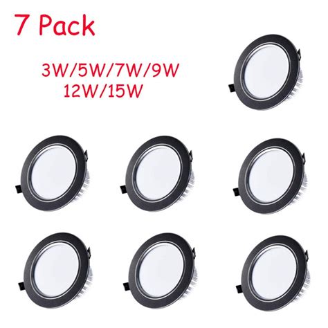 Buy Ceakep 7 Pack Ultra Slim LED Recessed Downlight Round Ceiling ...