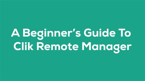 Clik-R 5 Remote Tutorial 的图像结果