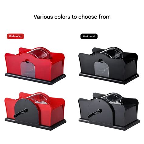 Manual Poker Card Shuffler for 2–6 Decks – Hand-Cranked Plastic Shuffl ...