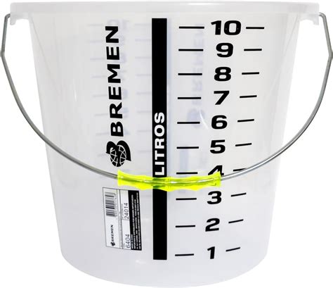 642way 10L Measuring Scale Bucket with Handle, Multipurpose Large ...
