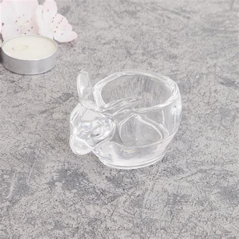 Buy Cosmos Glass Bunny Candle Holder from Home Centre at just INR 249.0