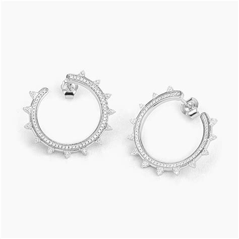 Spiked Hoop Earrings – Ella Stein India