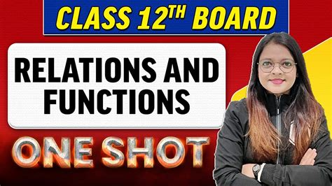 Relation and Function One Shot Class 12 的图像结果
