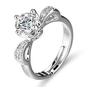 Buy Jewels Galaxy Silver Plated Crystal Studded Contemporary Anti ...