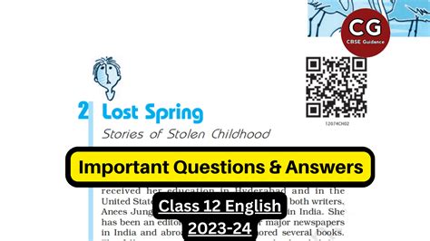 Image result for Lost Spring Class 12 Video Lecture