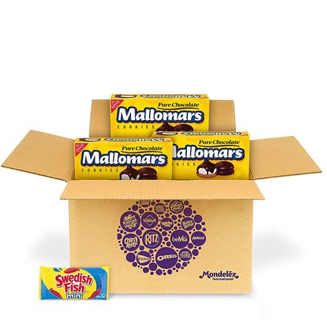 Buy NABISCO Mallomars Chocolate Cookies Boxes + Bonus Swedish Fish Mini ...