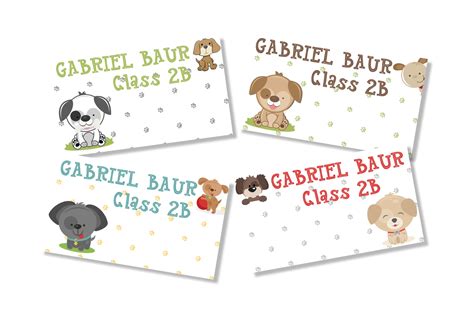 Book Labels- Puppy Love / Label Shabel – Labelshabel