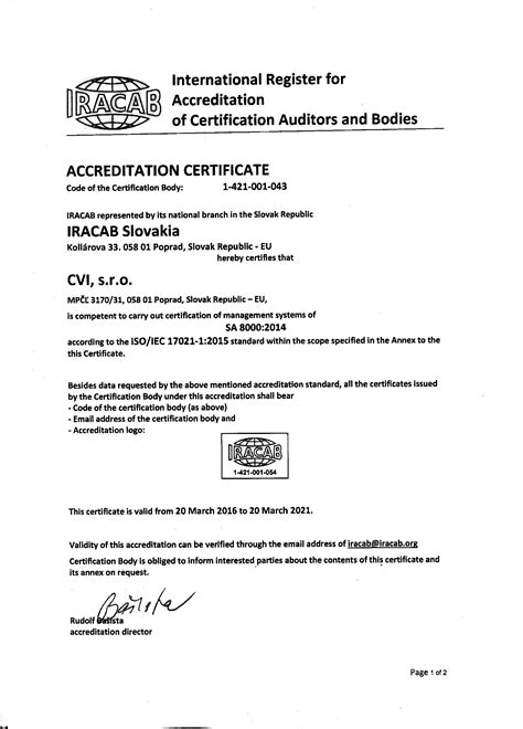 Veritas CVI Certifications (P) Ltd.