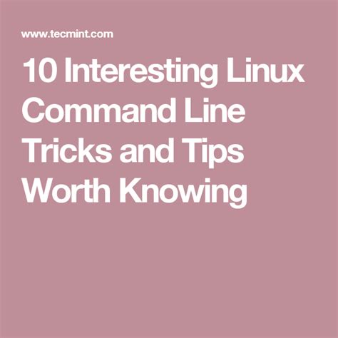 Image result for Command-line Interface Tips and Tricks