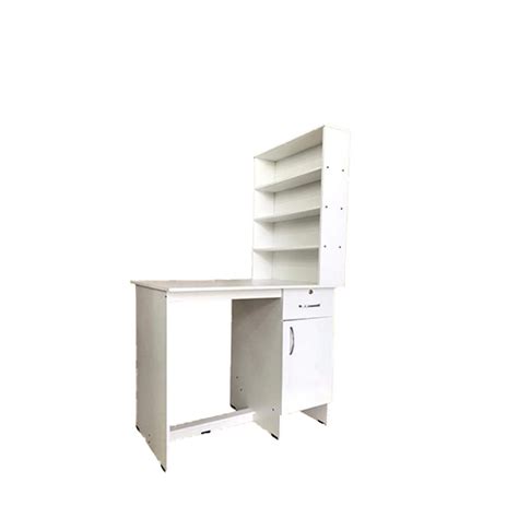 Image result for Computer Table with Book Rack Design