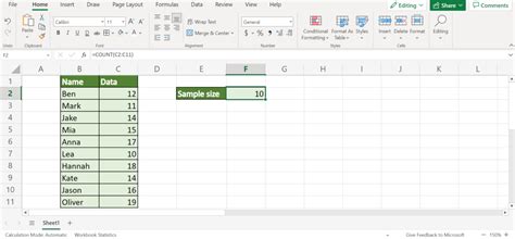 How to Calculate Sample Means Using Excel 的图像结果