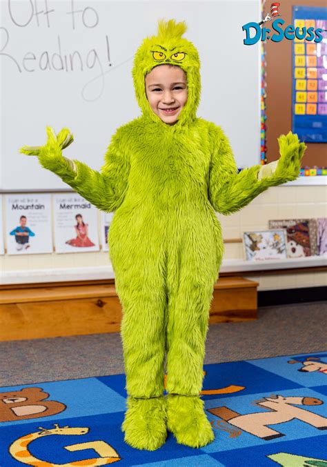 Classic Grinch Jumpsuit Toddler Costume | Dr. Seuss Costumes