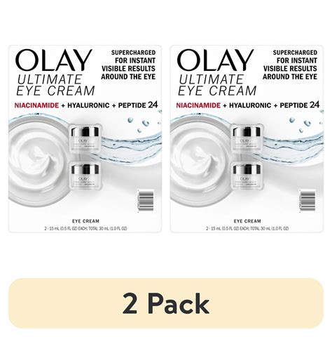 (2 pack) Olay Ultimate Niacinamide + Hyaluronic + Peptide Eye Cream 0.5 ...