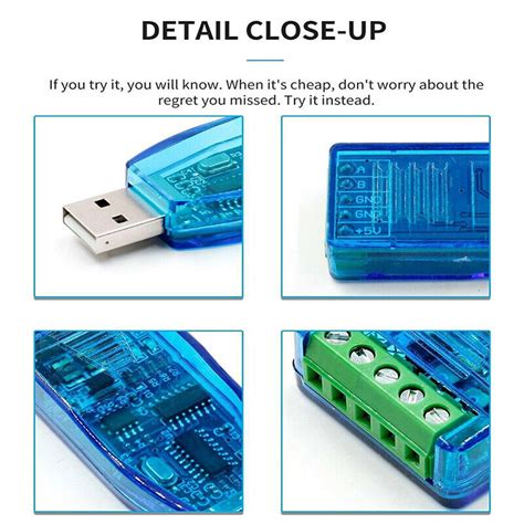 1/2Pcs Industrial USB To RS485 Converter Protection India | Ubuy