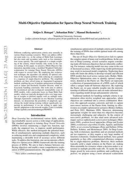 Multi-Objective Optimization Neural Network 的图像结果