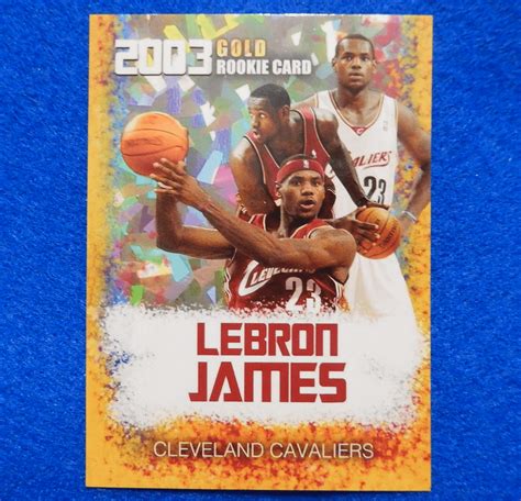 LEBRON JAMES Cleveland Cavaliers 2003 Gold Rookie Gems Basketball Card ...