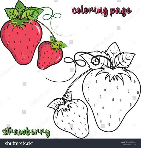Free Strawberry Coloring Page Fun for Kids