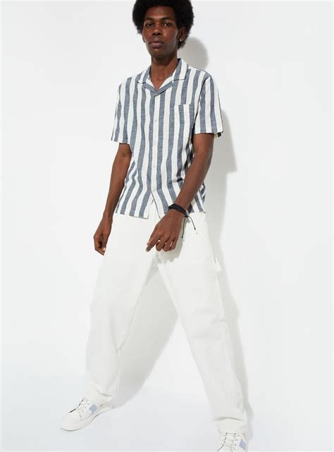 Buy URB_N Men Striped Resort Shirt Online at just Rs. 999.0 ...