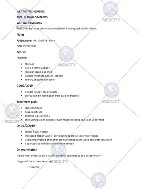 Image result for OET Writing Samples