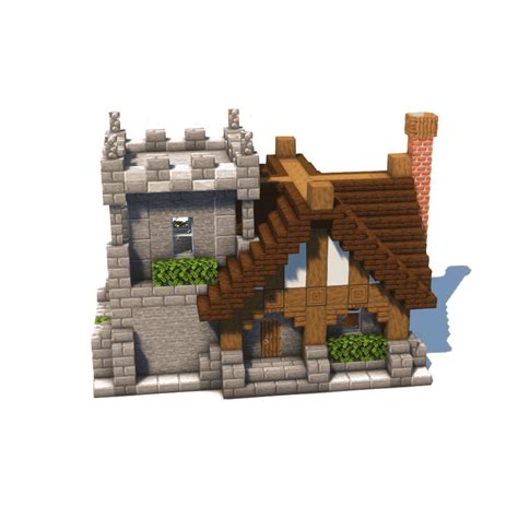 Minecraft Medieval House Minecraft: Medieval House 1 By CJ64 On