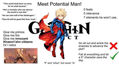 Meet Potential Man! : r/Genshin_Memepact