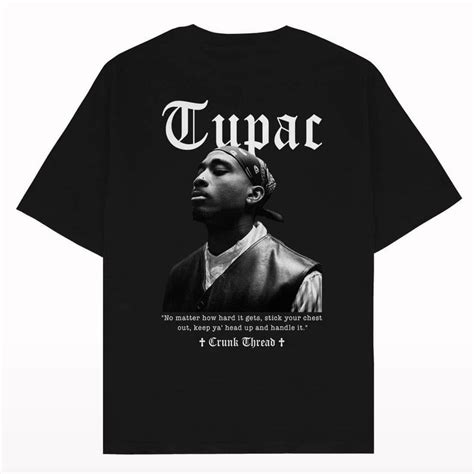 Tupac Grayscale Oversized T-shirt | Crunk Thread