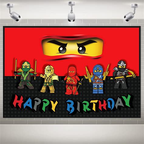 Buy Ninja Birthday Party Supplies, Ninja Party Supplies 5x3Ft Ninja ...