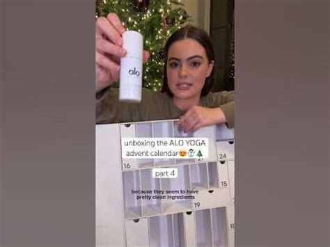 unboxing the ALO YOGA advent calendar😍☃️🎄part 4 - YouTube