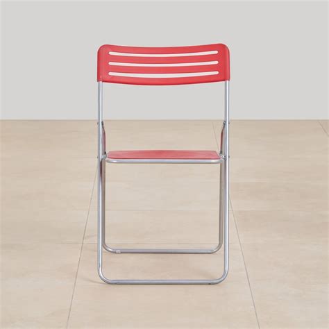 Buy (Refurbished) New Reston Metal Folding Chair - Red from Home Centre ...