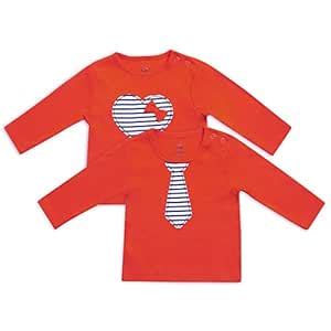 Mini Klub Boys Red T-Shirt Pack of 2 : Amazon.in: Clothing & Accessories
