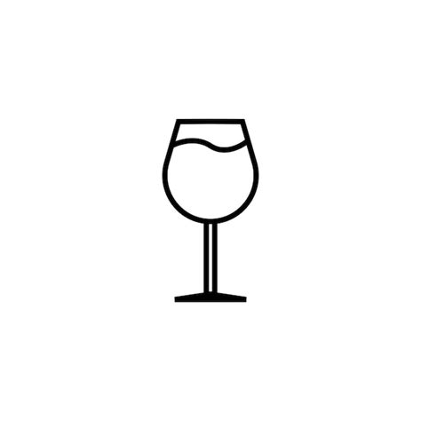 Glas-Icon-Vektor-Vorlage Illustrations-Logo-Design | Premium Vektor