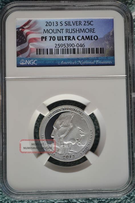 2013 - S Silver Mount Rushmore Quarter 25c Ngc Pf70 Ultra Cameo