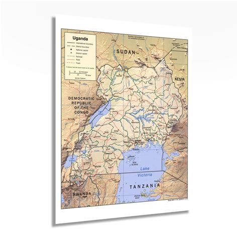 Historix 2005 Uganda Map Poster 18x24 Inch Wall Art Uganda | Desertcart ...