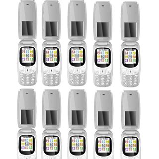 Buy Set of 10, IKall K3312 Flip Phone (1.8 Inch, Dual Sim, Vibration ...