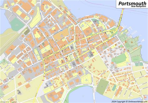 Printable Map Downtown Portsmouth Nh