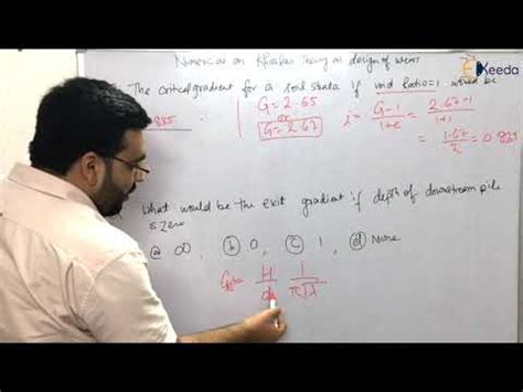 Numerical on Khosla's Theory of Design of Weirs - Irrigation - GATE ...