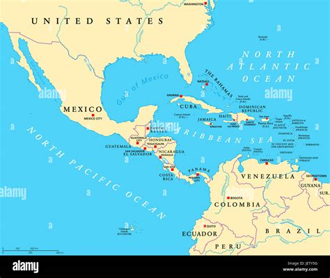 Caribbean Sea World Map