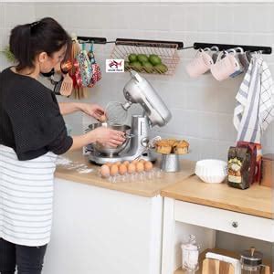 MFS Craft World Wall Mounted Cup Holder Rack for Kitchen – Heavy-Duty ...