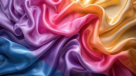 Abstract colorful silk fabric drapes | Premium AI-generated image