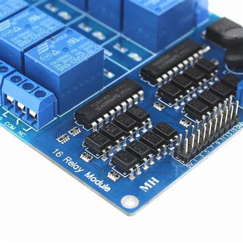 16-Channel Relay Module Board With Optocoupler - ThinkRobotics ...