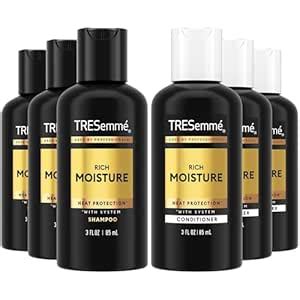 TRESemme Moisture Rich Shampoo & Conditioner, 3 Fl. Oz. Travel Size (3 ...