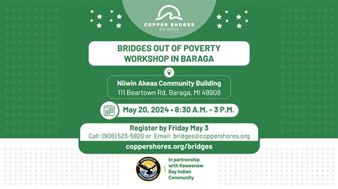 Bridges Out of Poverty workshop is coming to Baraga on May 20