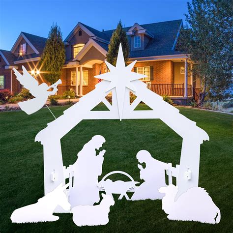 Amazon.com: Large Outdoor Nativity Sets, Weatherproof Outdoor Nativity ...