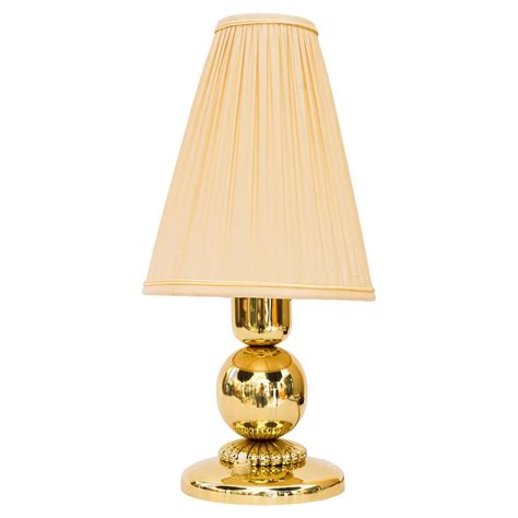 2 Bakalowits Table lamps with fabric shades vienna around 1950s For ...