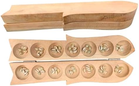 Buy Paljji Handicrafts Vamana Guntalu/Pallanghuzi/Mancala Wooden Board ...