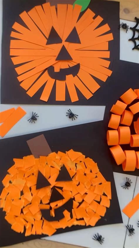 Paper Pumpkins | Halloween crafts preschool, Preschool crafts ...