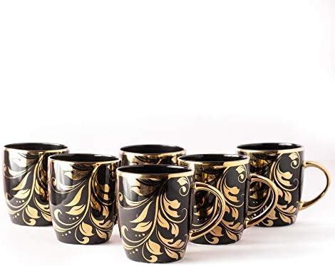 Buy TAGROCK Porcelain Bone China Mugs, Tea and Coffee Mugs, Set of 6 ...